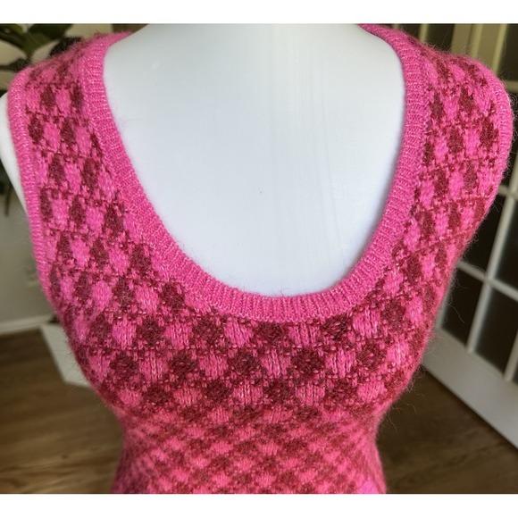 Zara Bloggers Favorite Knit Checkered Sweater Dress, Size Small - Picture 8 of 11